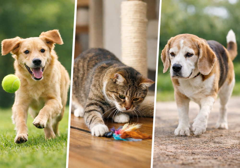 ¿Cuánto ejercicio necesita mi perro o gato según su edad? Guía completa para una vida sana