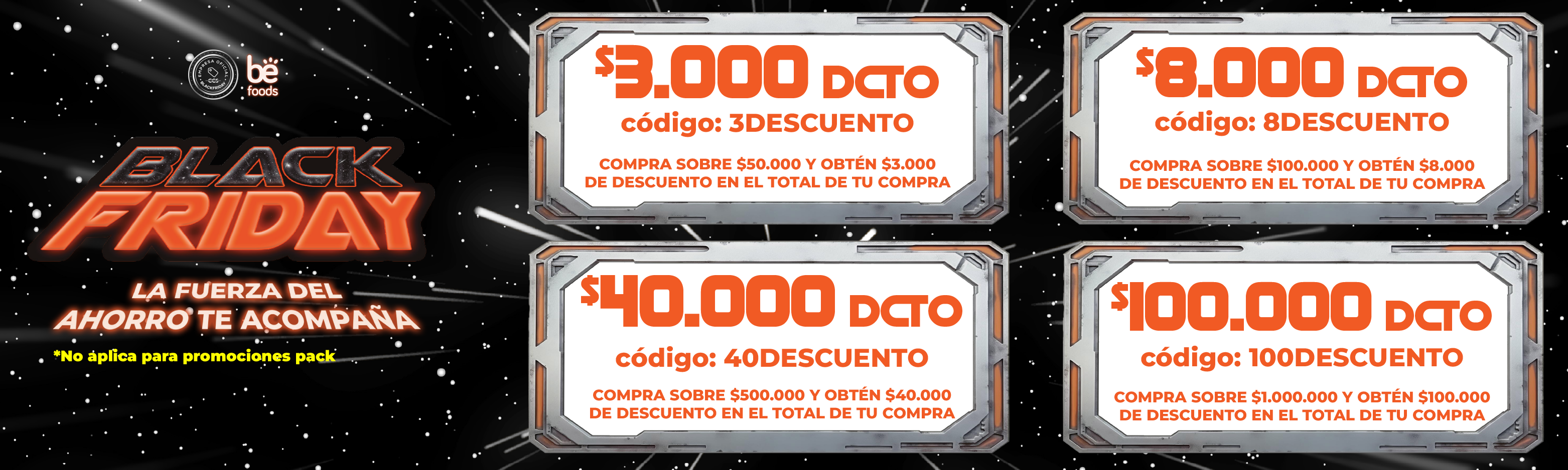 Ofertas Black Friday Befoods