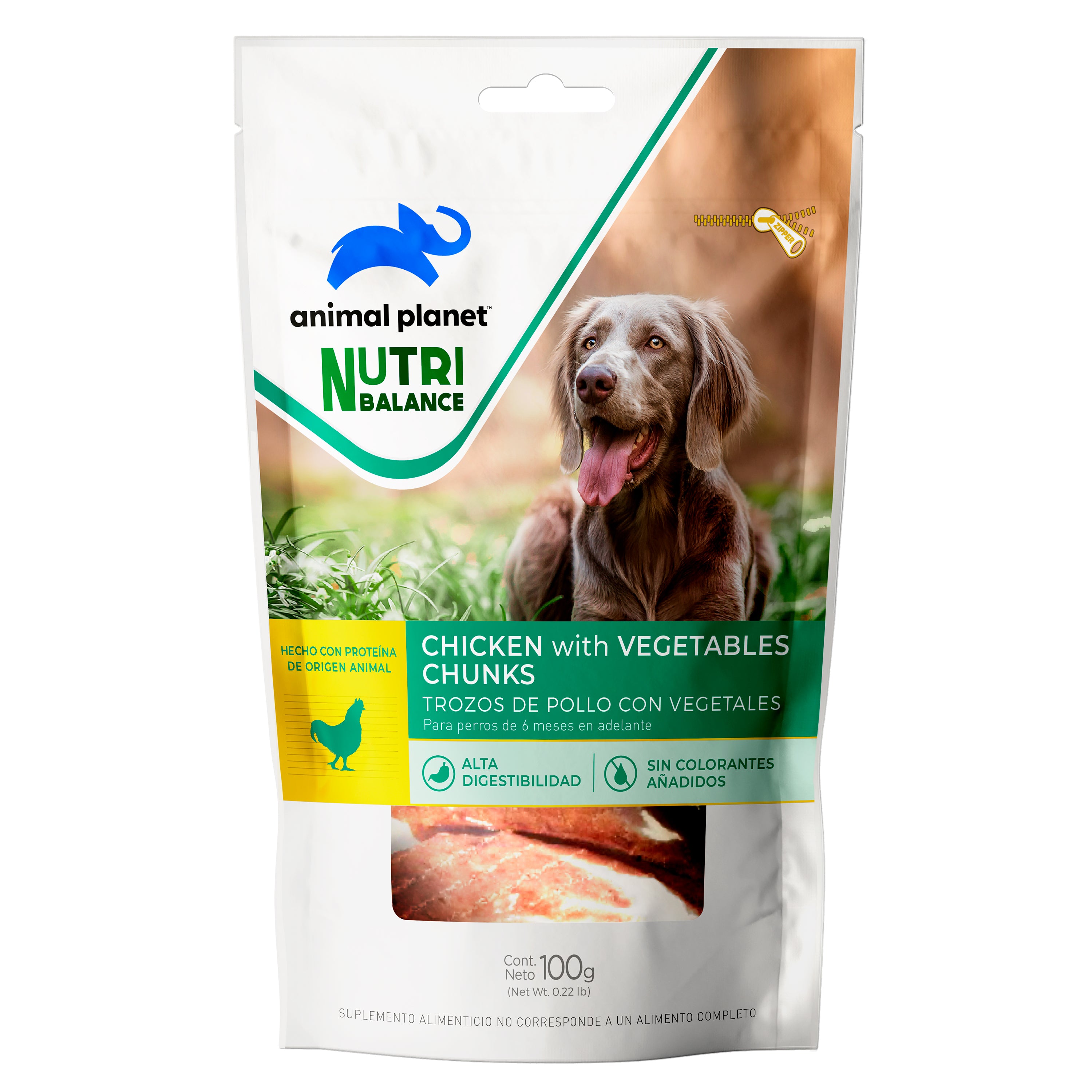 SNACK ANIMAL PLANET DOG TROZOS DE POLLO 100GR
