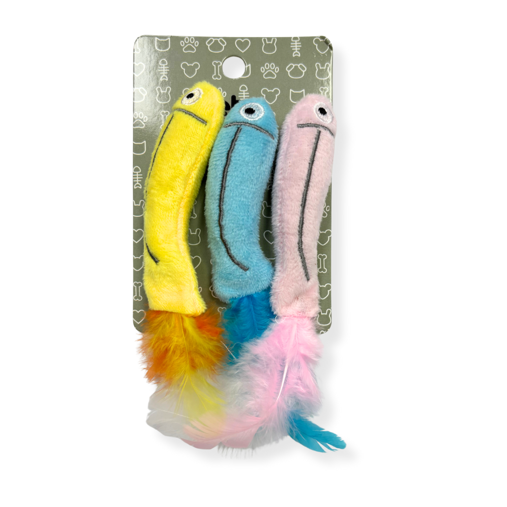 PELUCHE PESCADOS 3PCS 2X14CM (M11276) PW25