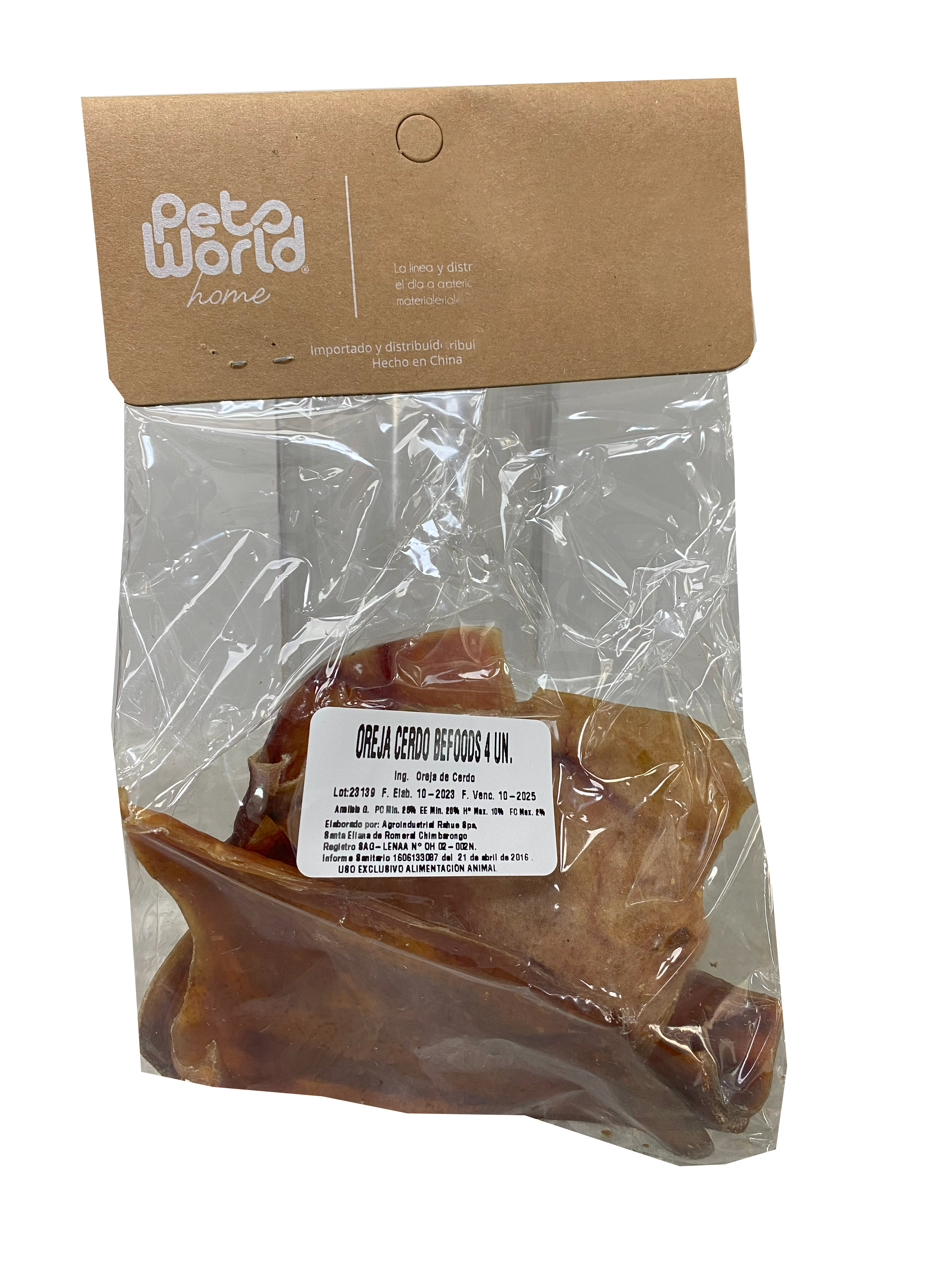 OREJA CERDO X4 UNID. RAHUE