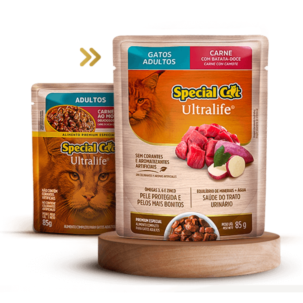 SPECIAL SOBRE CAT ADULTO CARNE 85GR