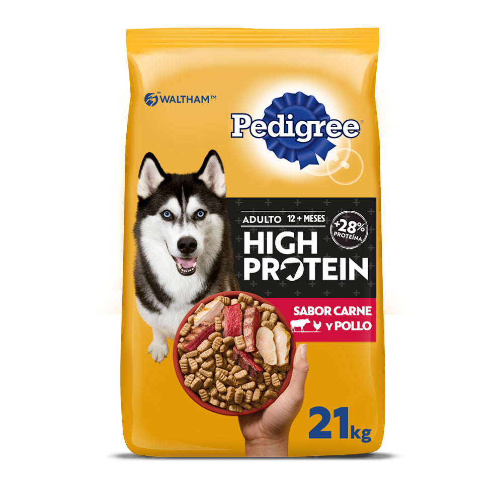 PEDIGREE ADULTO HIGH PROTEIN CARNE Y POLLO 21KG