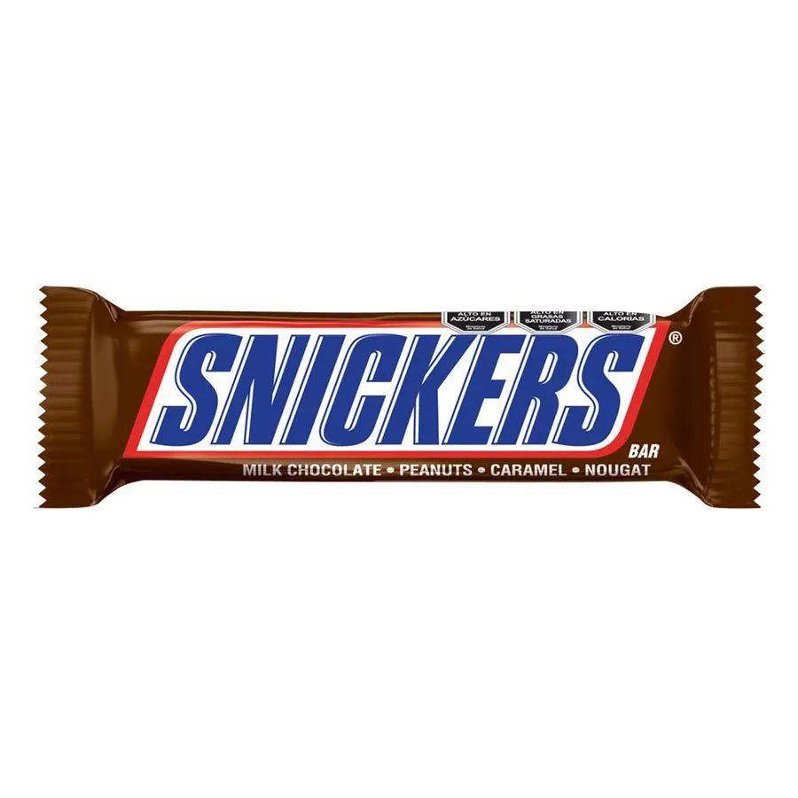 CHOCOLATE SNICKERS CON LECHE Y MANÍ 53GR