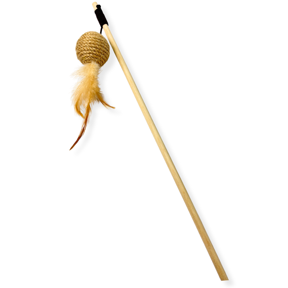 JUGUETE VARA ELASTICO ESFERA CAFÉ (M10355)