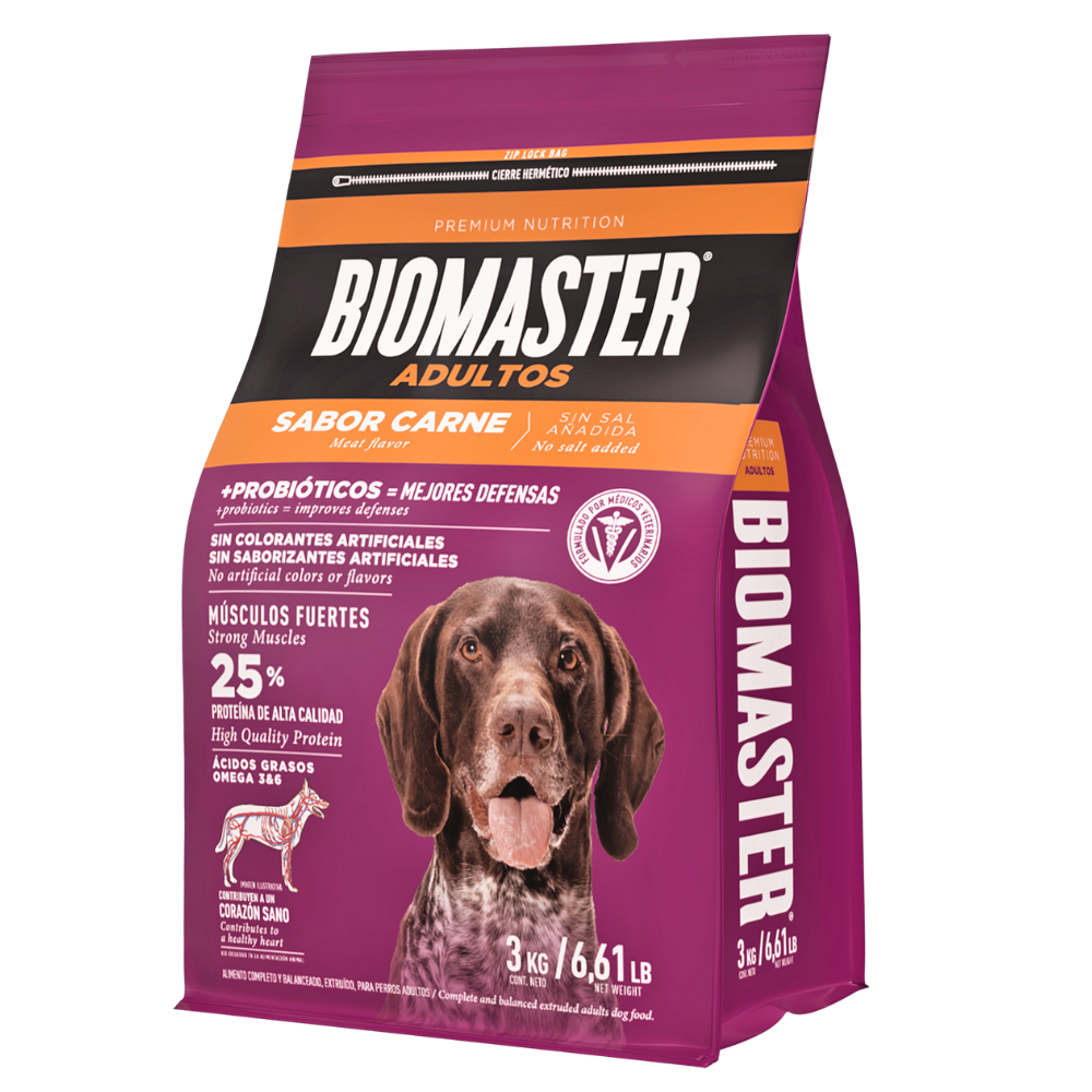 BIOMASTER ADULTO CARNE 3Kg