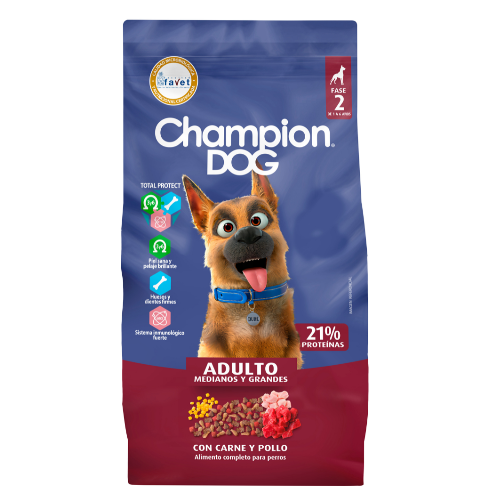 CHAMPION ADULTO MYG CARNE Y POLLO 18KG