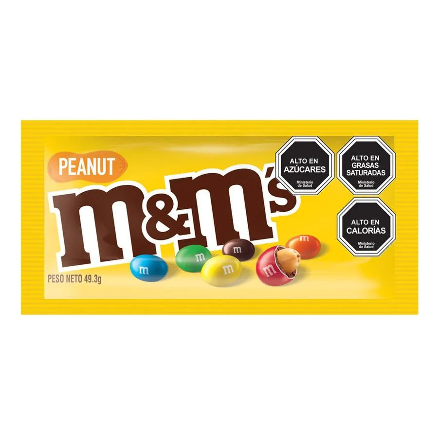 CHOCOLATE M&M CON LECHE Y MANÍ 49GR