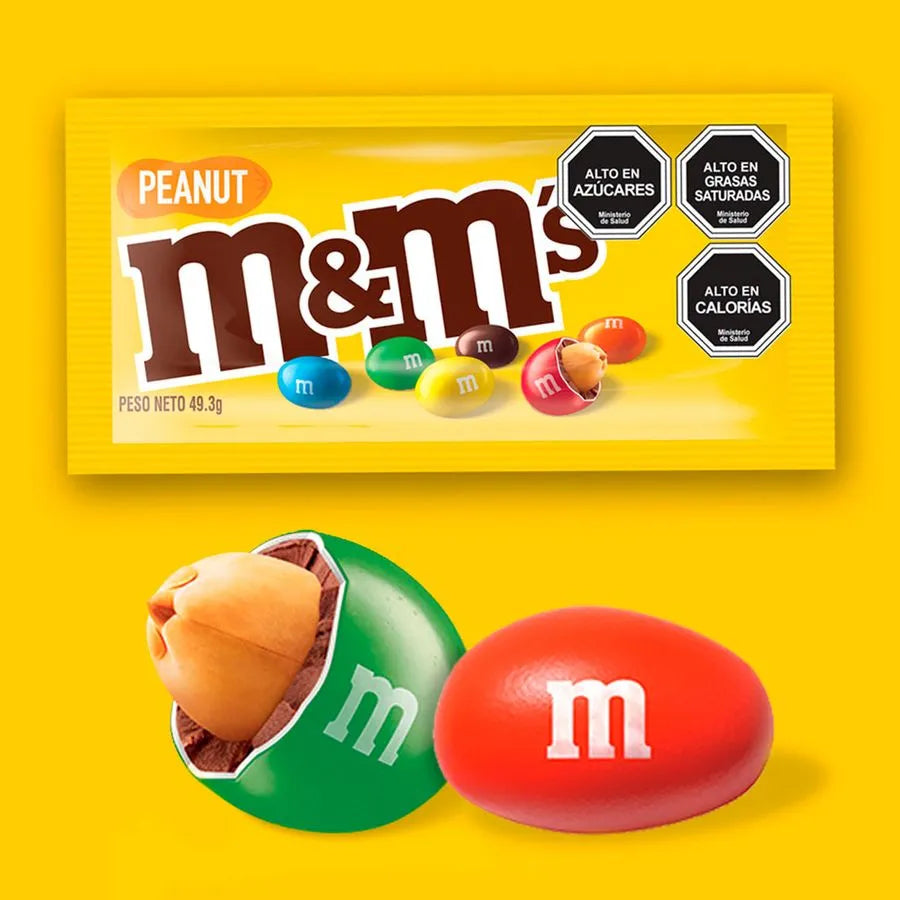 CHOCOLATE M&M CON LECHE Y MANÍ 49GR