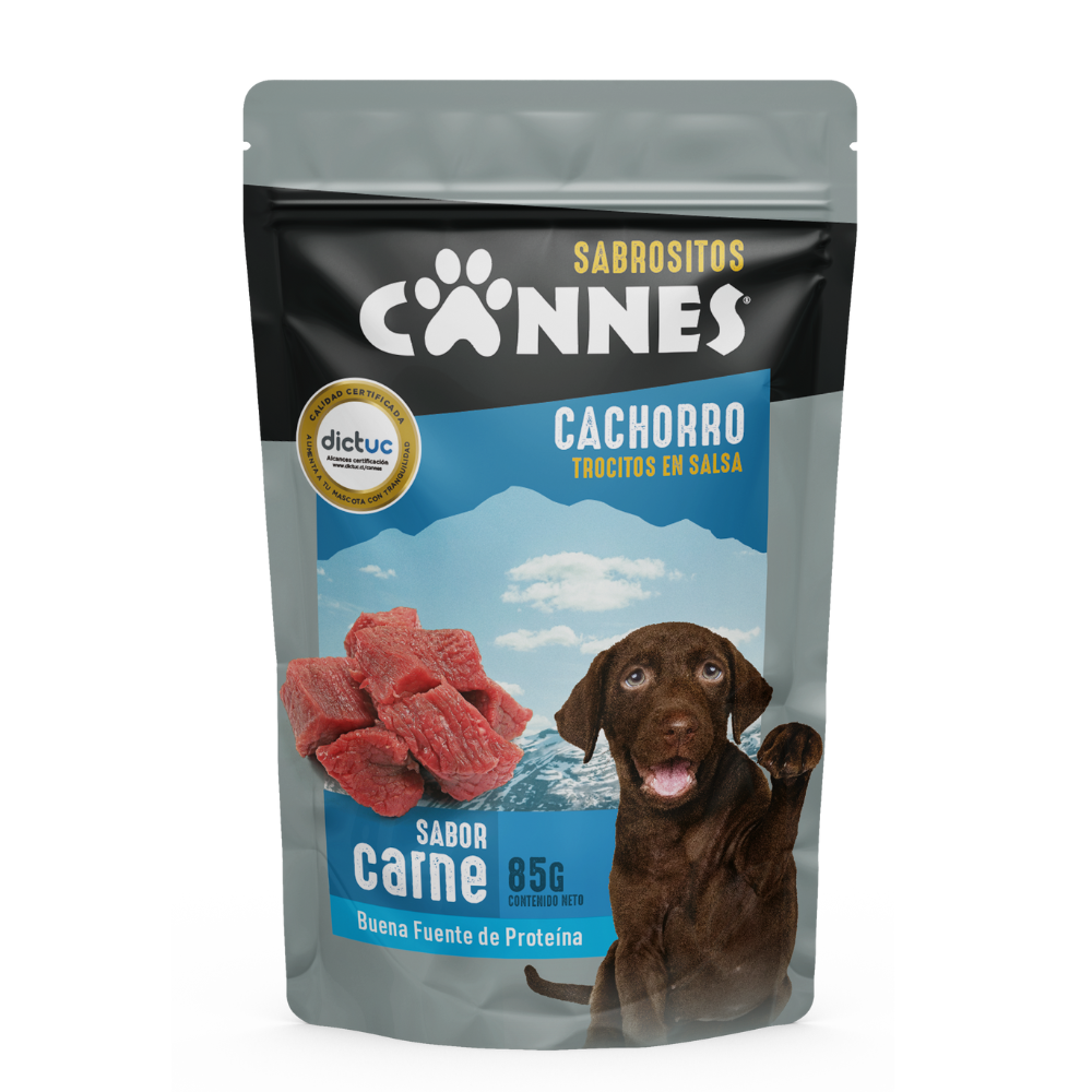 CANNES SOBRE CACHORRO CARNE 85GR