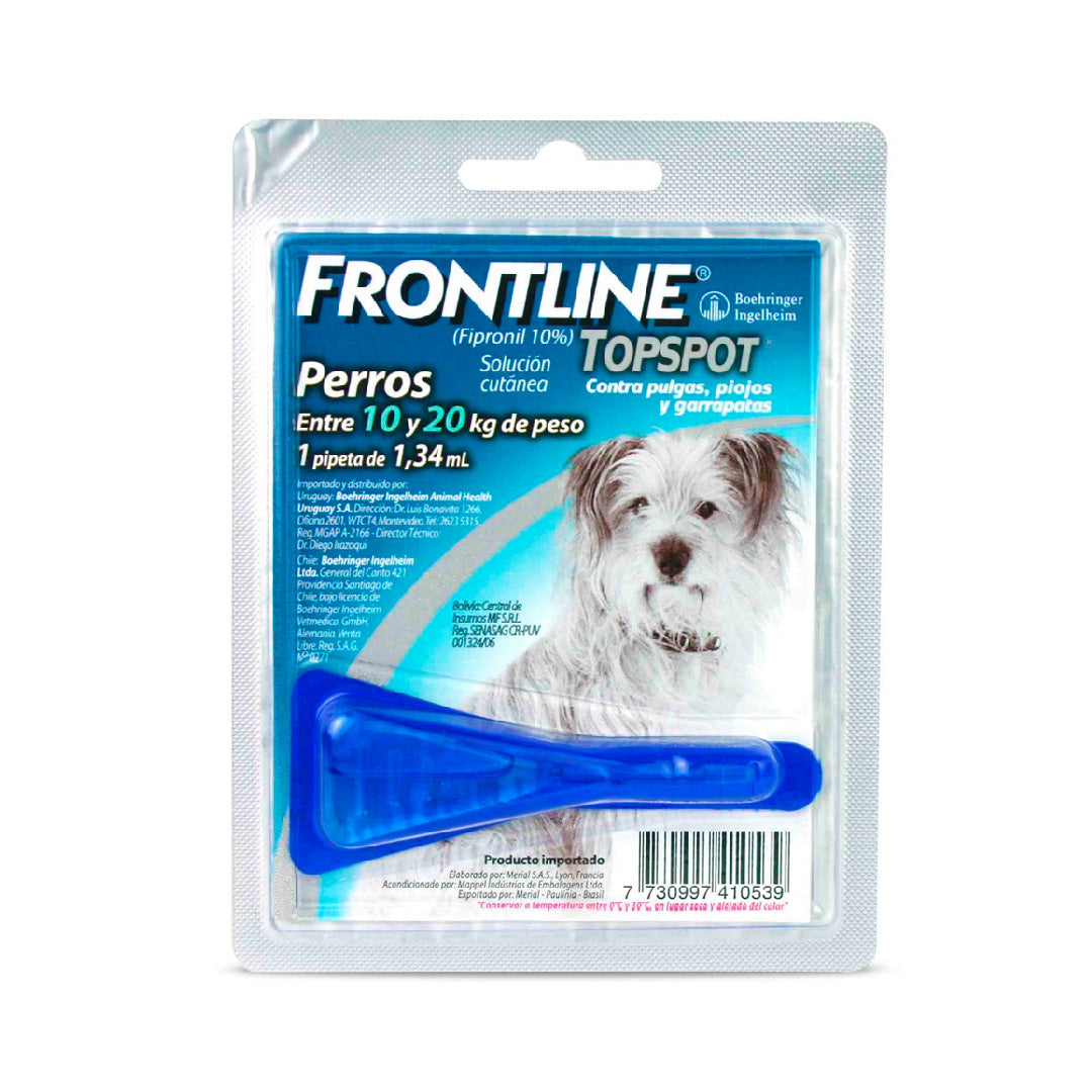 FRONTLINE TOP SPOT PIPETA 10-20KG