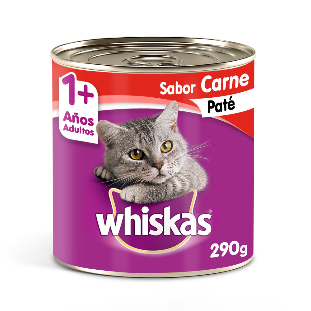 LATA WHISKAS CARNE PATE 290GR