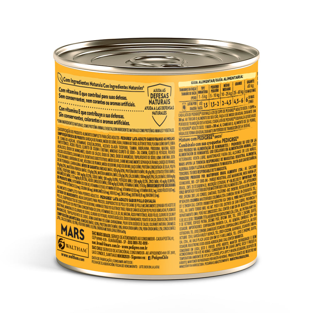 LATA PEDIGREE ADULTO V/P PATE POLLO 280GR