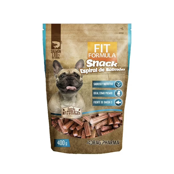 FIT FORMULA SNACK ESPIRAL DE SALMON PARA PERROS 400GR