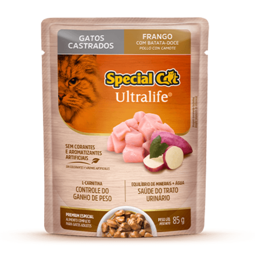 SPECIAL SOBRE CAT ESTERILIZADOS POLLO 85GR