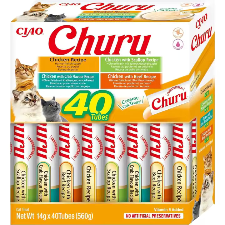 CHURU POLLO VARIEDADES 40 UNIDADES 560G