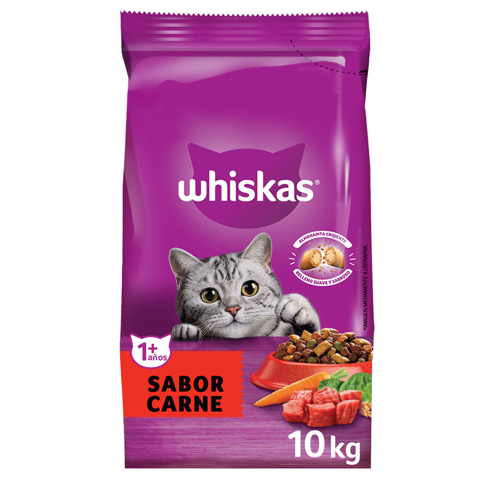 WHISKAS CARNE 10KG