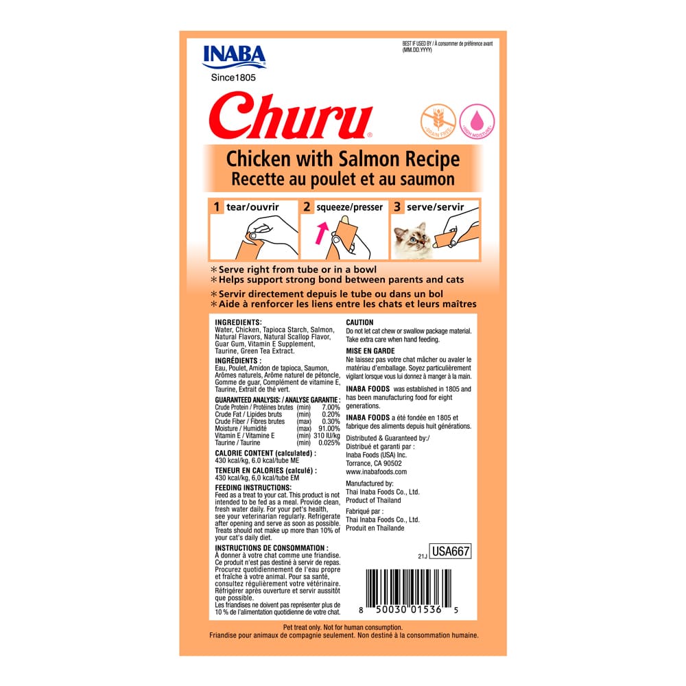 CHURU SOBRE GATO POLLO SALMON 56GR