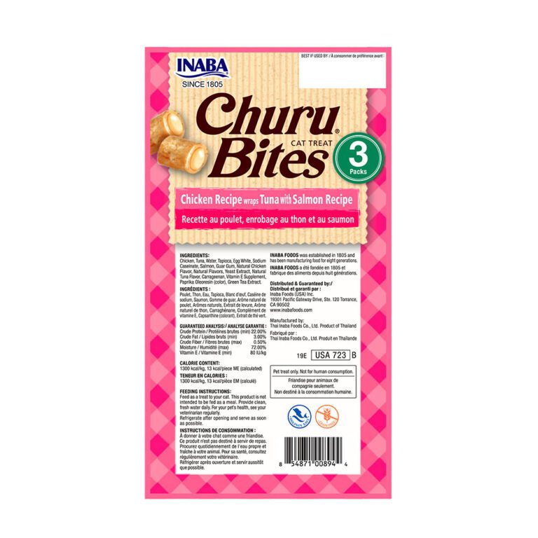 CHURU BITES GATO POLLO ATUN SALMON 30GR