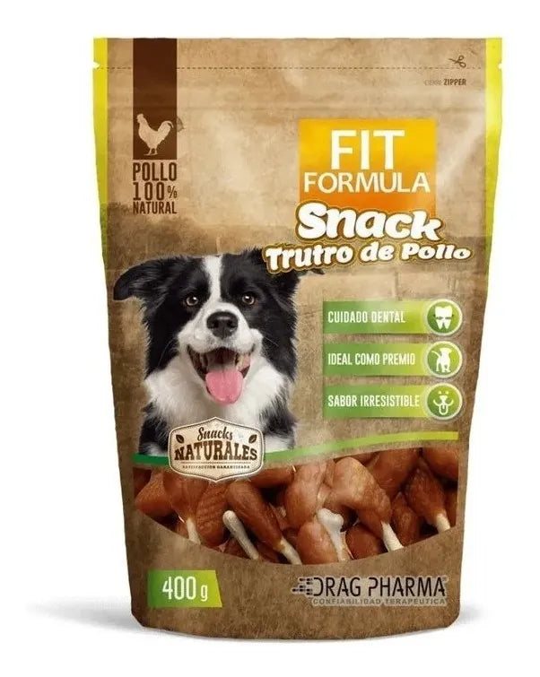 FIT FORMULA SNACK TRUTRO DE POLLO PARA PERROS 400GR