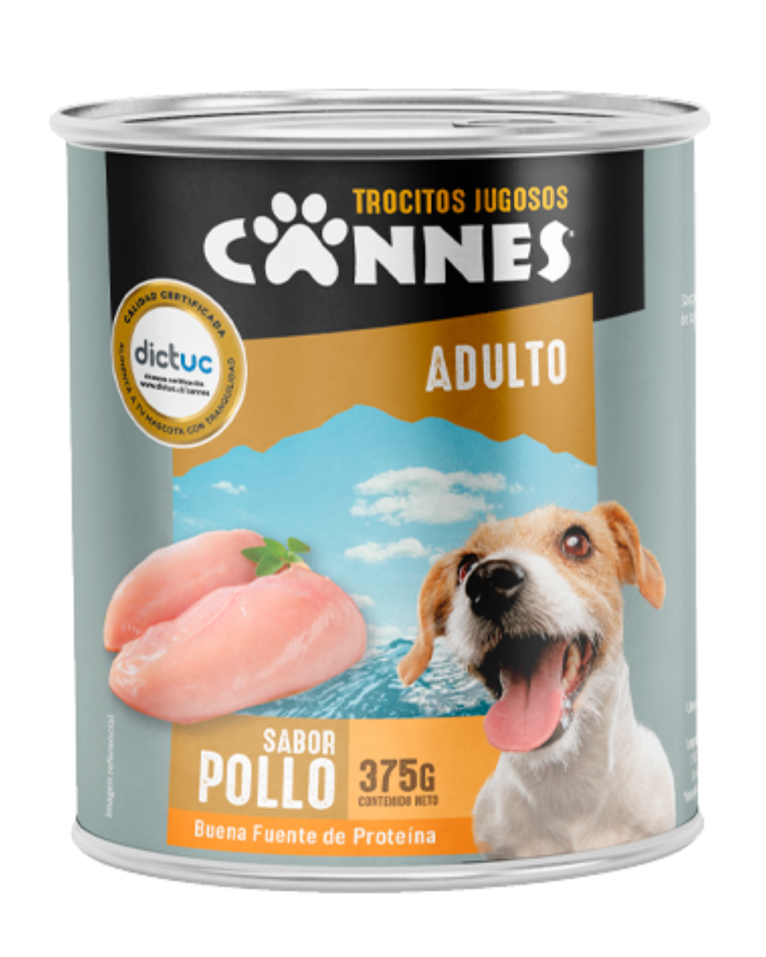 LATA CANNES ADULTO POLLO 375GR