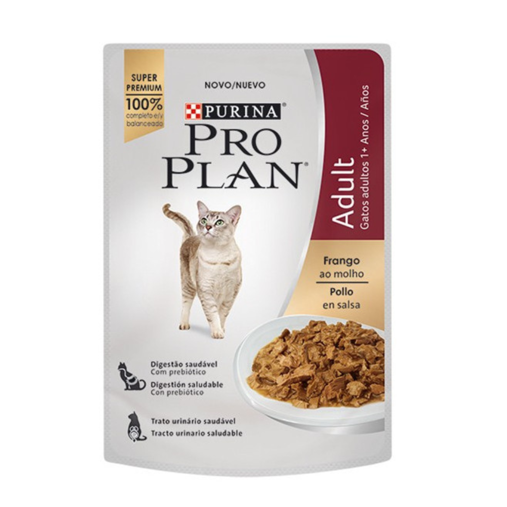 PROPLAN SOBRE GATO ADULTO POLLO 85GR