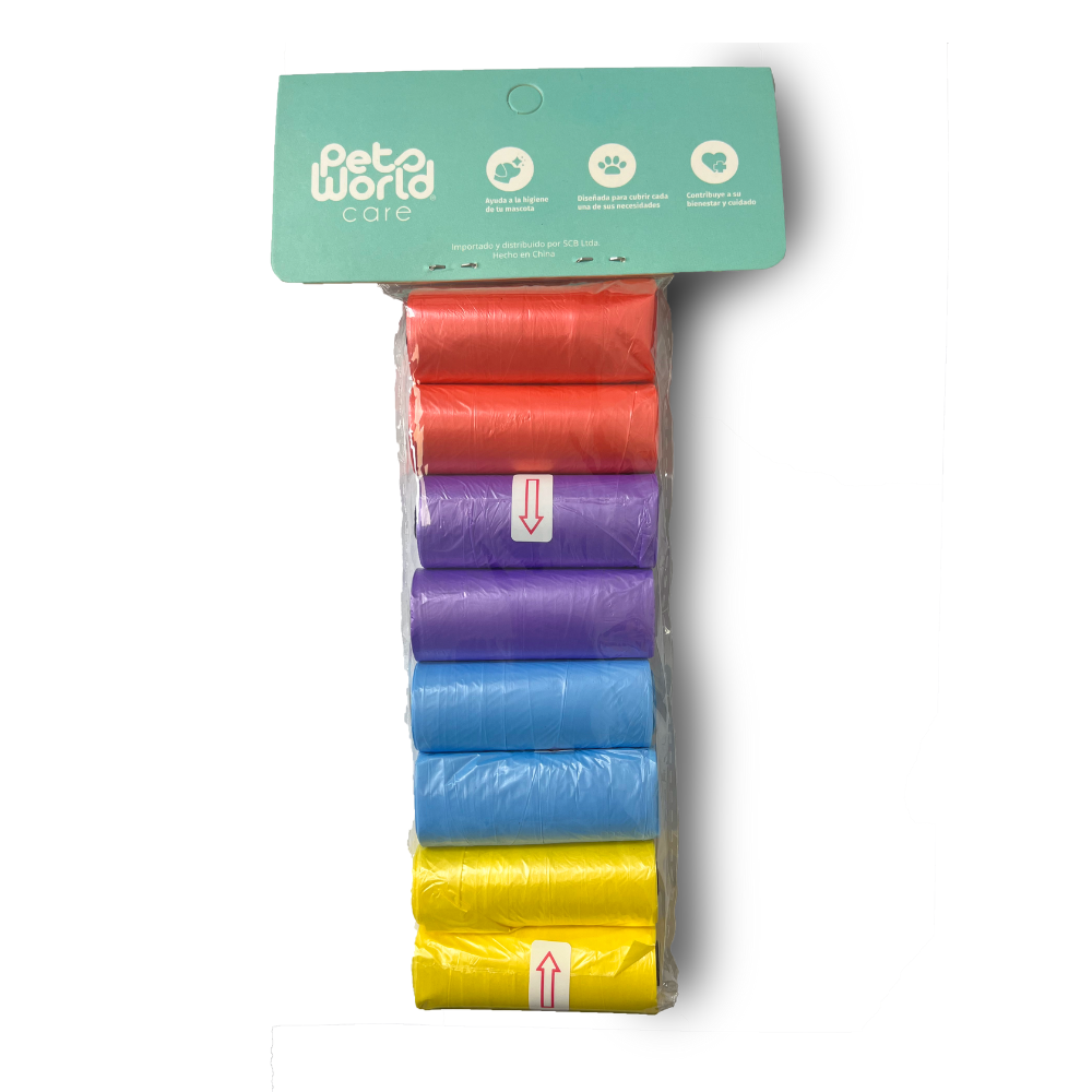 PAQUETE DE BOLSAS SANITARIAS 8PCS COLORES (M10636)