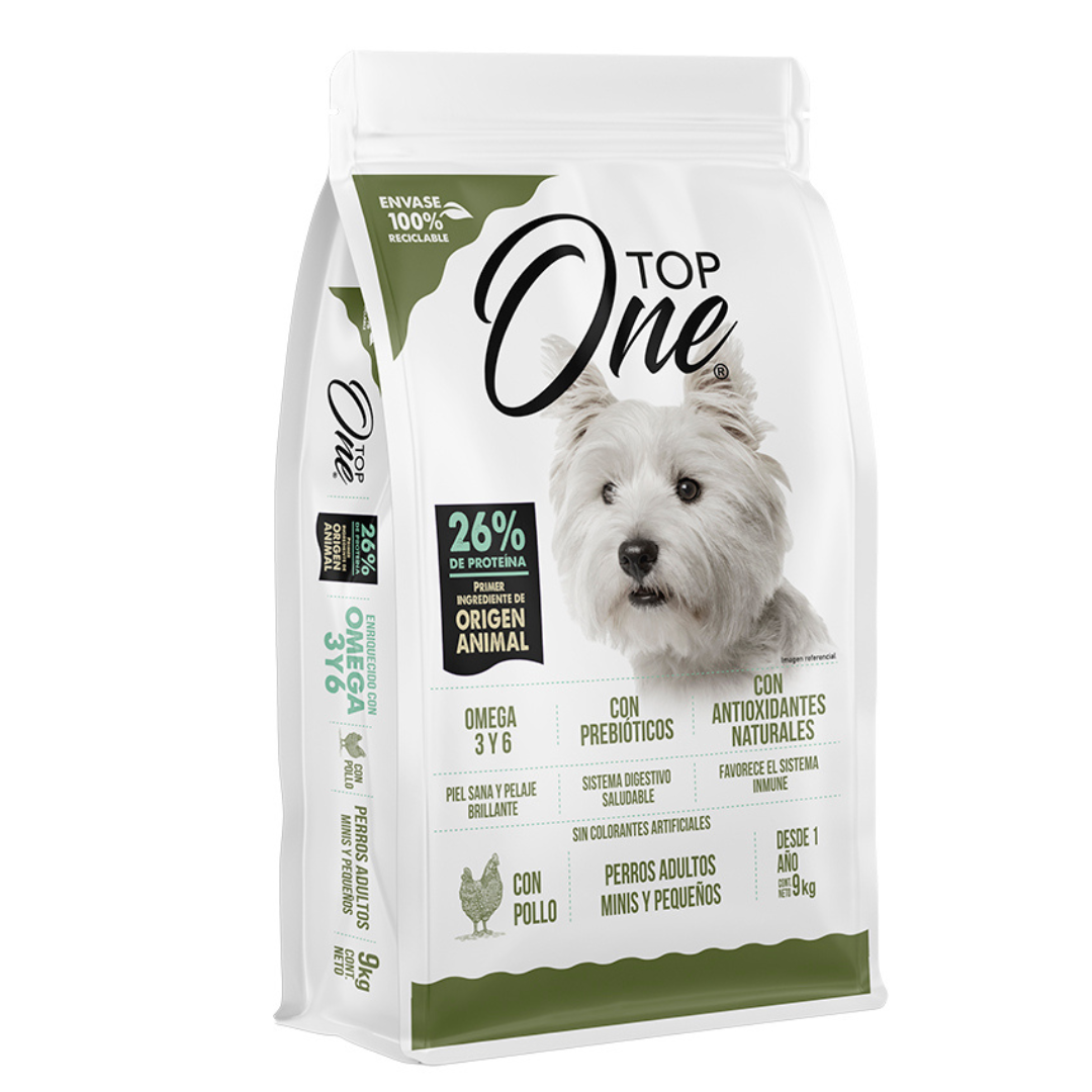TOP ONE PERRO ADULTO MINI PEQUEÑO 9KG