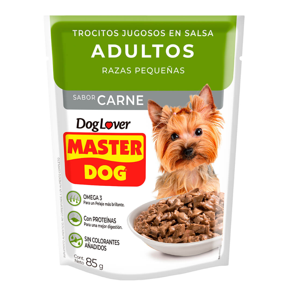 MASTERDOG SOBRE ADULTO RAZAS PEQUEÑAS 85GR
