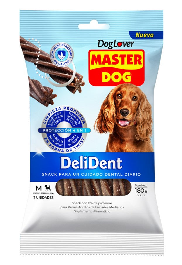 SNACK MASTERDOG DELIDENT ADULTO R. MEDIANA 180GRS