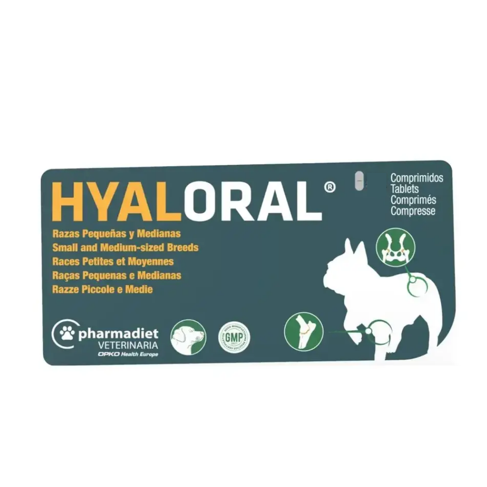HYALORAL RAZAS PEQUEÑAS Y MEDIANAS X 10 COMPRIMIDOS