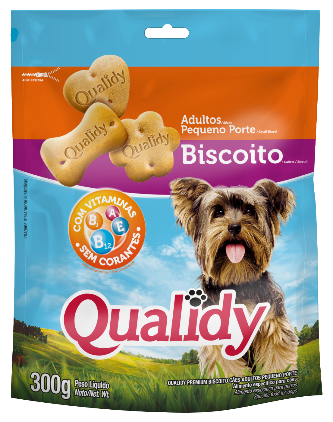 GALLETAS QUALIDY PERRO ADULTO R.PEQUEÑA 300GR