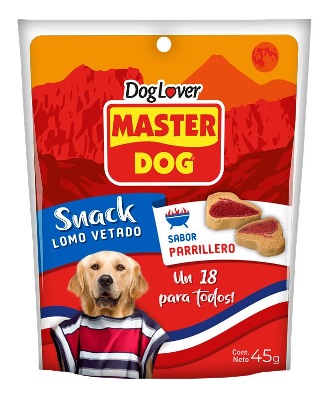 MASTER DOG SNACK PARA PERROS SABOR LOMO VETADO 45GRS