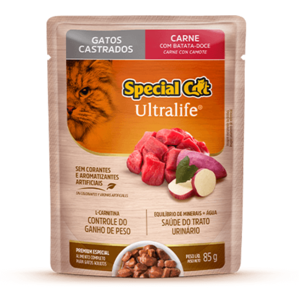 SPECIAL CAT ESTERILIZADO CARNE 85 GR