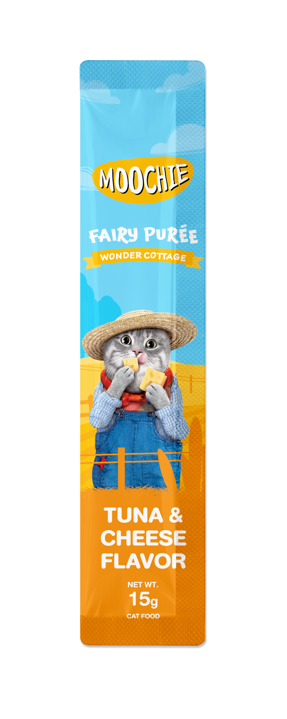 MOOCHIE TUBO GATO ATÚN QUESO 75GR