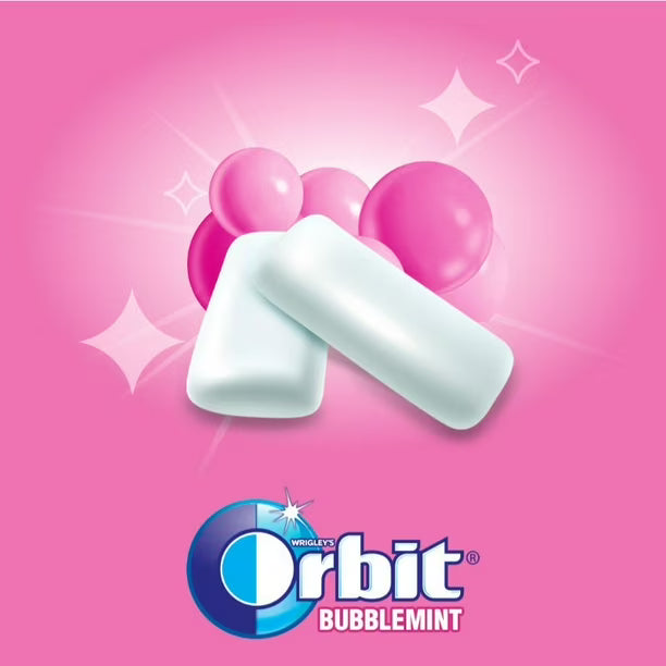 ORBIT CHICLE SABOR BUBBLEMINT 64GR