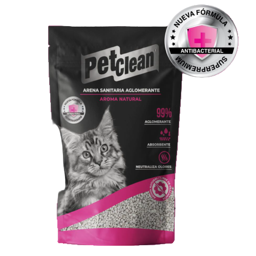 ARENA SANITARIA PETCLEAN NATURAL 2KG