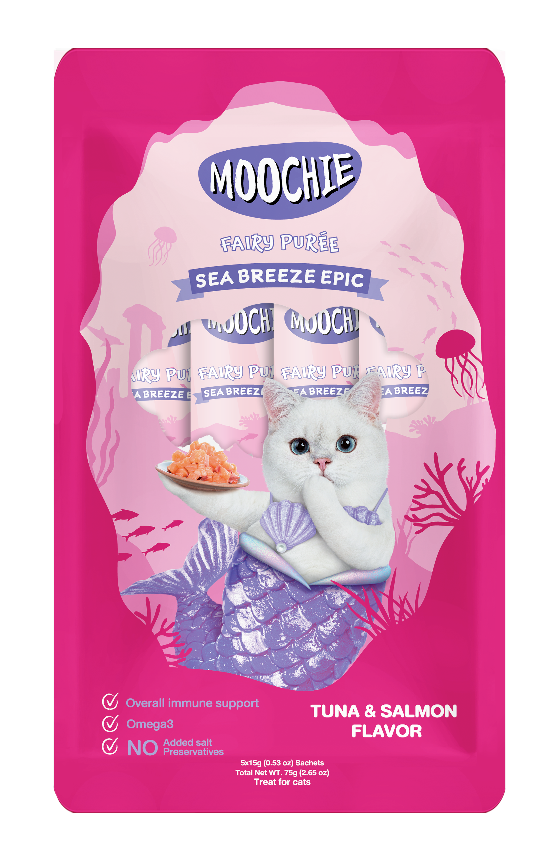 MOOCHIE TUBO GATO ATUN SALMON 75GR