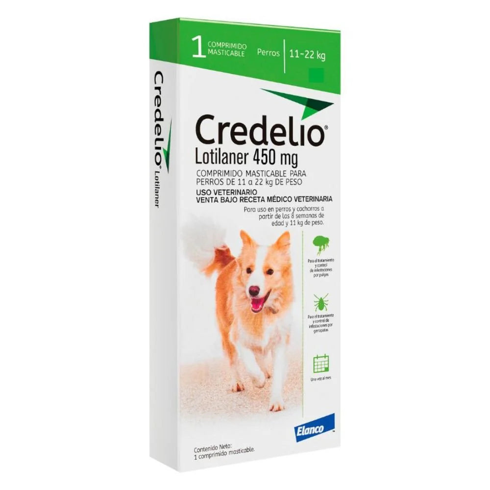 ANTIPARASITARIO CREDELIO 450MG PERRO 11 - 22KG