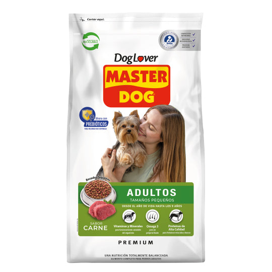 MASTERDOG ADULTO CARNE R.PEQUEÑAS 3KG