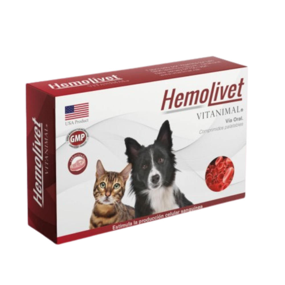 HEMOLIVET PARA PERROS Y GATOS X 10 COMPRIMIDOS