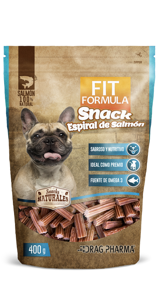 FIT FORMULA SNACK ESPIRAL DE SALMON PARA PERROS 400GR