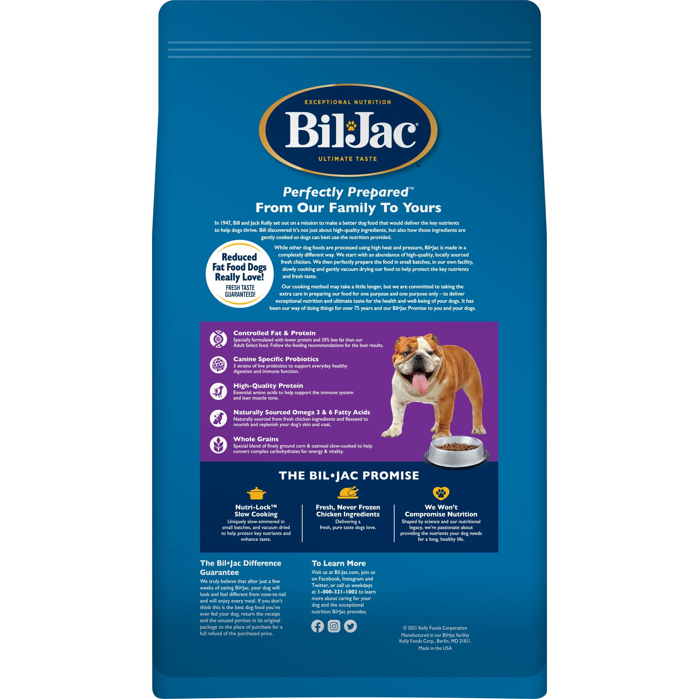 BIL JAC REDUCE FAT DOG FOOD 2.7KG