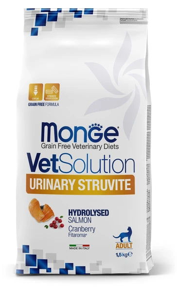 MONGE VETSOLUTION GATO URINARY STRUVITE 1.5KG