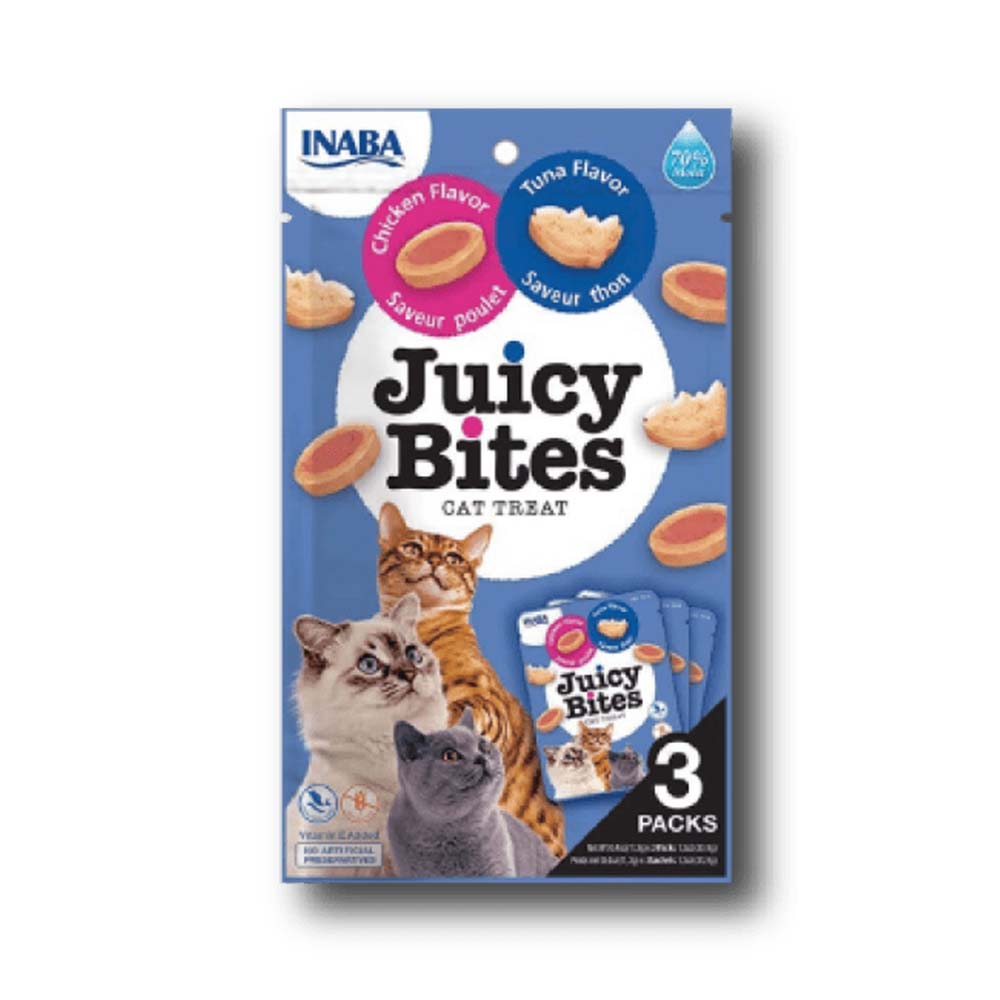 JUICY BITES SOBRE GATO CHICKEN/TUNA 34GR