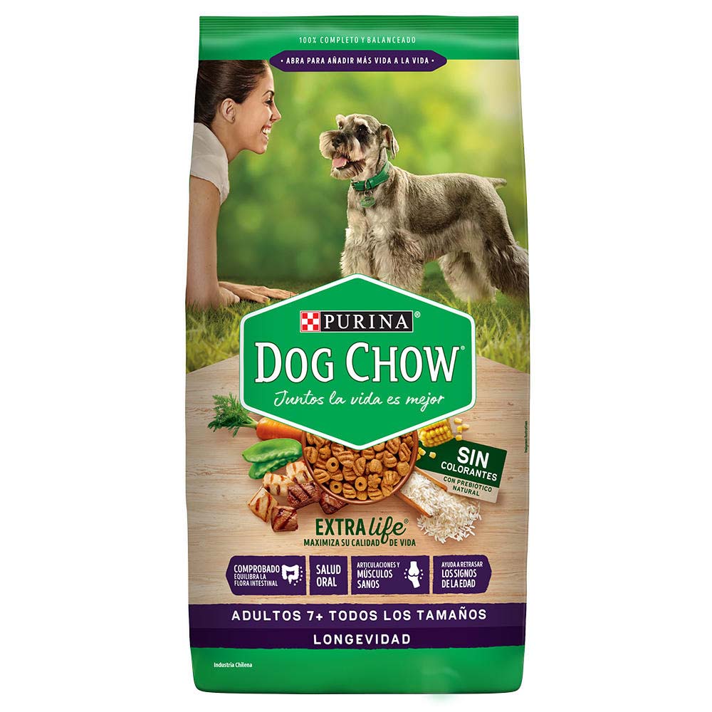 DOG CHOW LONGEVIDAD ADULTO 7+ 16.5KG