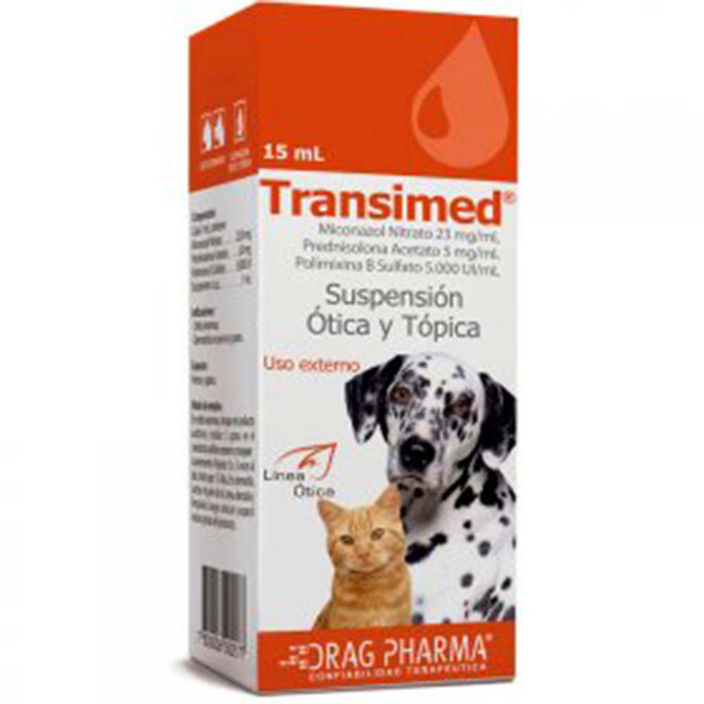 TRANSIMED SUSPENSION ORAL Y OTICAS 15ML