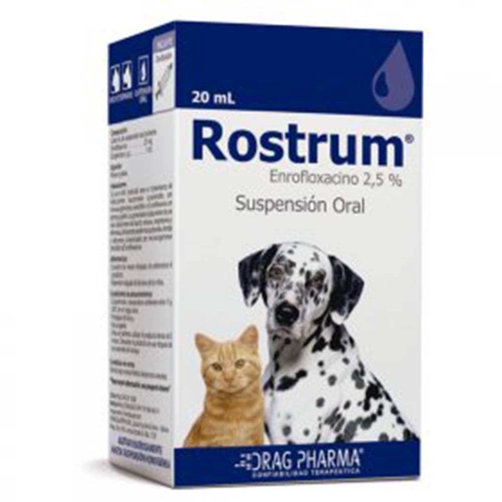ROSTRUM ANTIBACTERIANO SUSPENSION ORAL 20ML