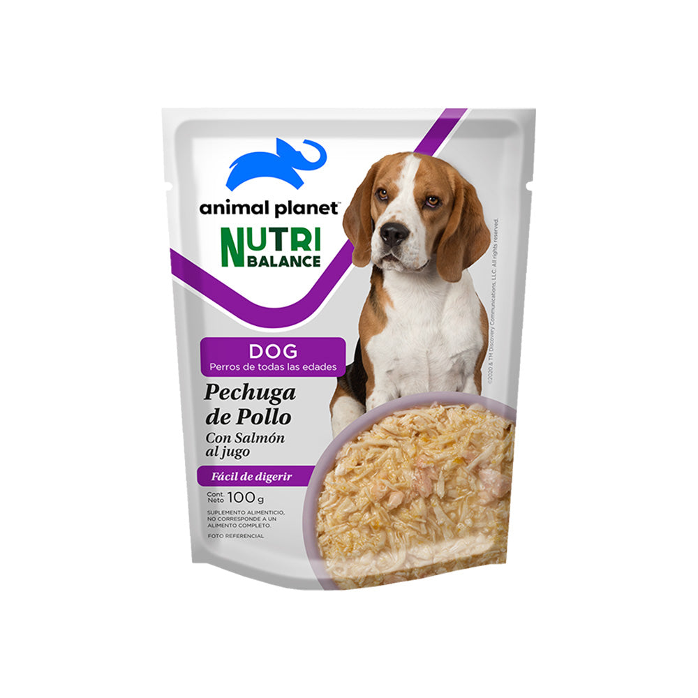 ANIMAL PLANET SOBRE NB DOG PECHUGA DE POLLO 100GR