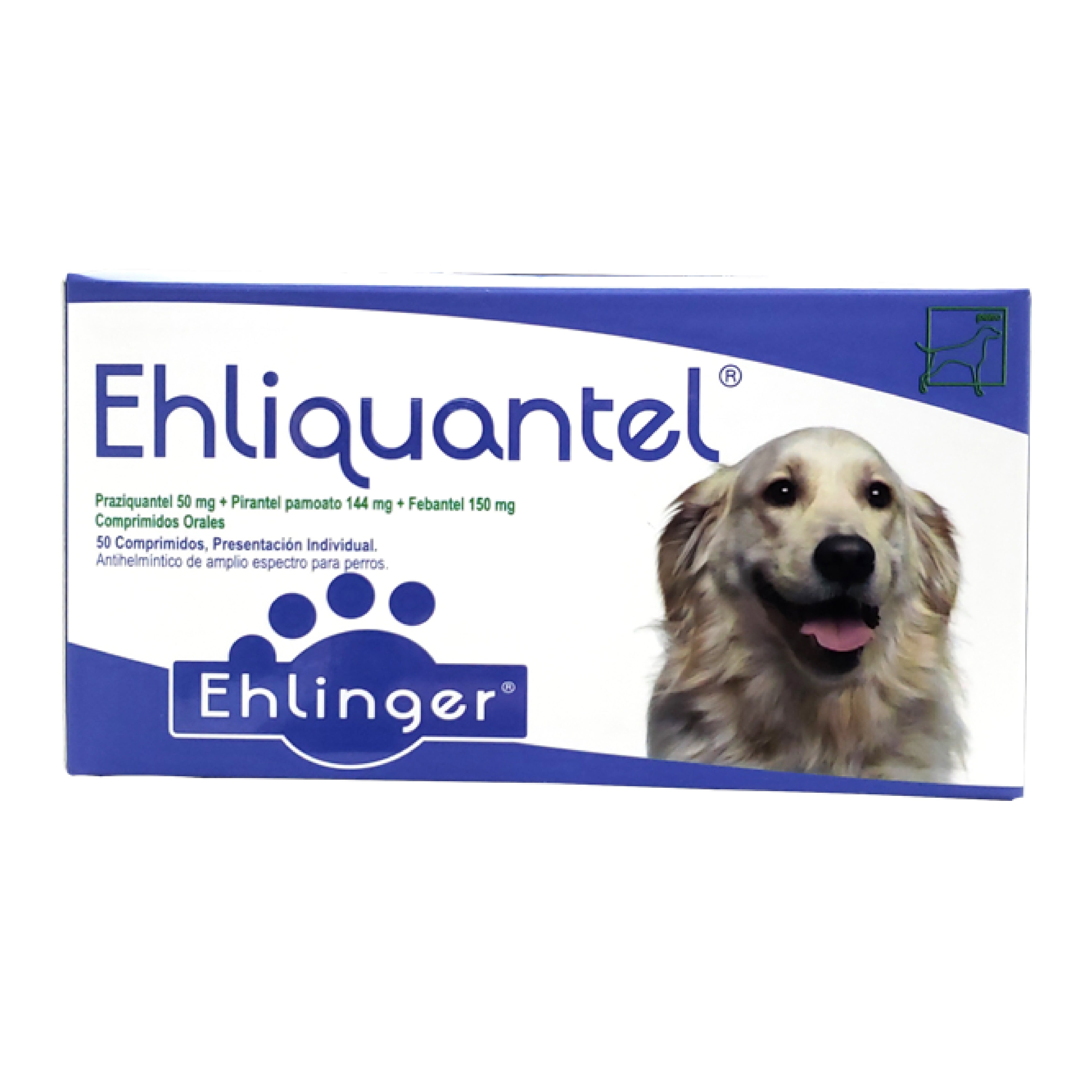 ANTIPARASITARIO EHLIQUANTEL PERROS 20 MG.